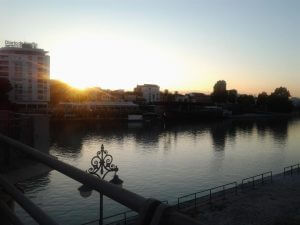 Der Fluss Guadalquivir in Sevilla Guadalquivir in Sevilla
