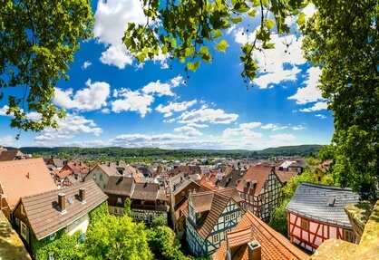 Ausblick über Marburg an der Lahn