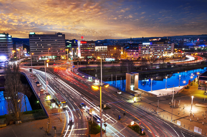 Nachtaufnahme Saarbrücken