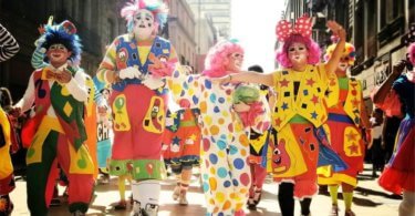 Clowns an Karneval